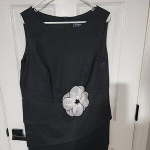 Black midi dress